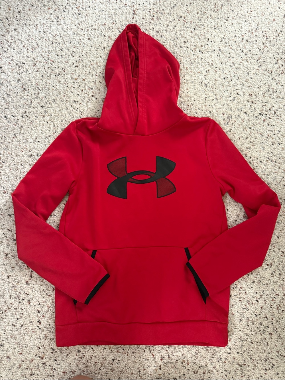 Under Armour Kids' Red Hooded Sweatshirt